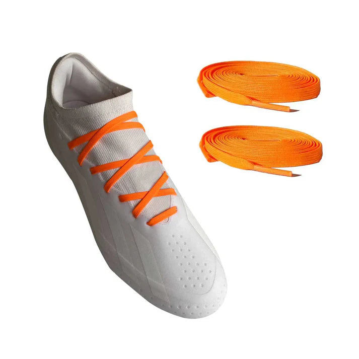 lacets-orange-chaussures-football