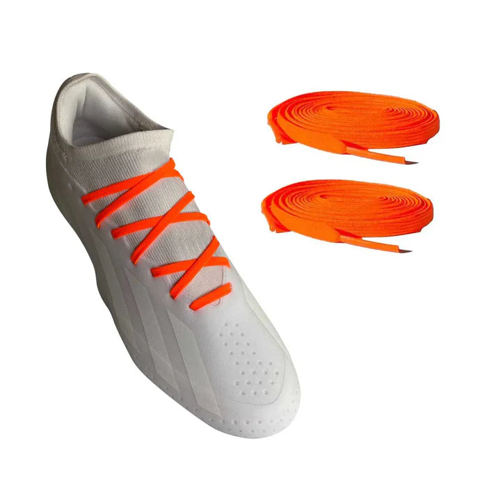lacets-orange-rouge-chaussures-football