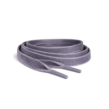 Gris – lacets velours gris