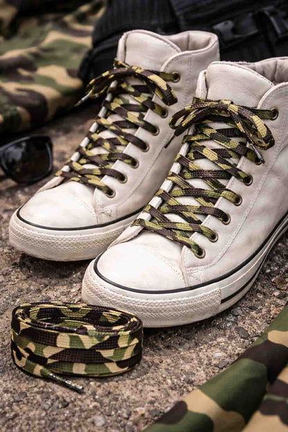 Lacets camouflage