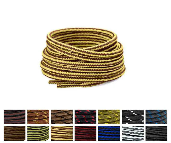 Lacets-de-randonnee-marron-jaune