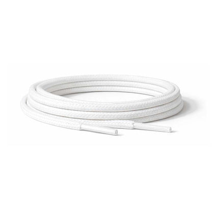 Blanc / Rond – cires lacets rond blanc