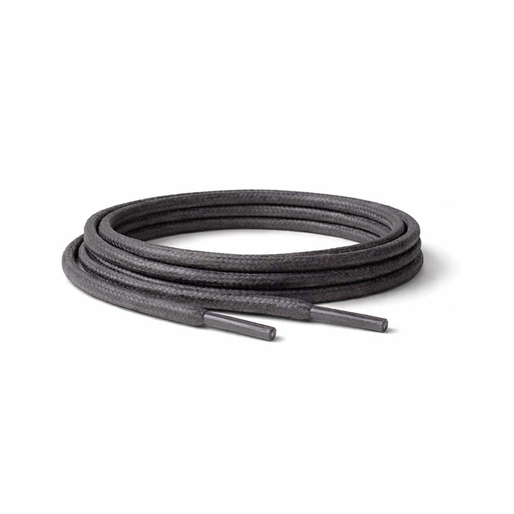 Gris / Rond – cires lacets rond gris