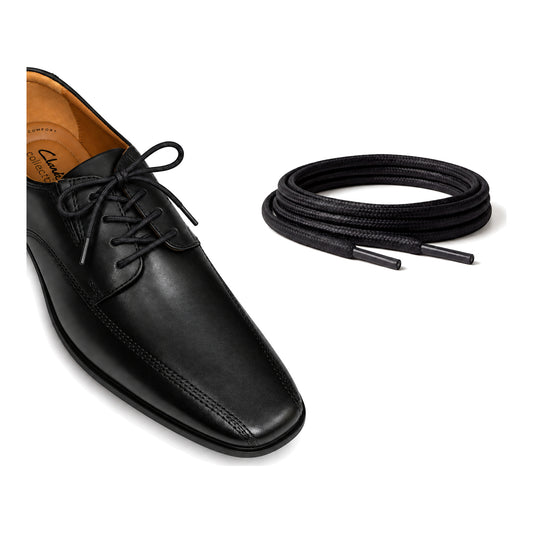 Noir / Rond – cires lacets rond noir 02 chaussure noir