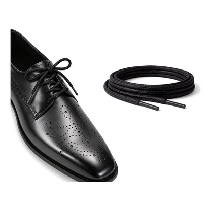 Noir / Rond – cires lacets rond noir 04 chaussure noir