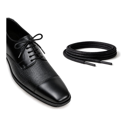 Noir / Rond – cires lacets rond noir 05 chaussure noir