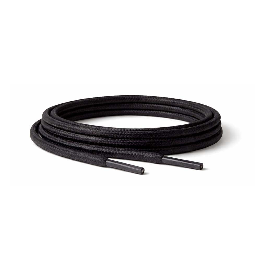 Noir / Rond – cires lacets rond noir