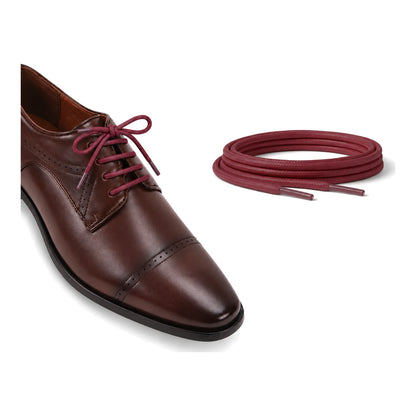 Rouge bordeaux / Rond – cires lacets rond rouge bordeaux 05 chaussure marron fonce