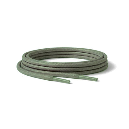 Vert olive / Rond – cires lacets rond vert olive