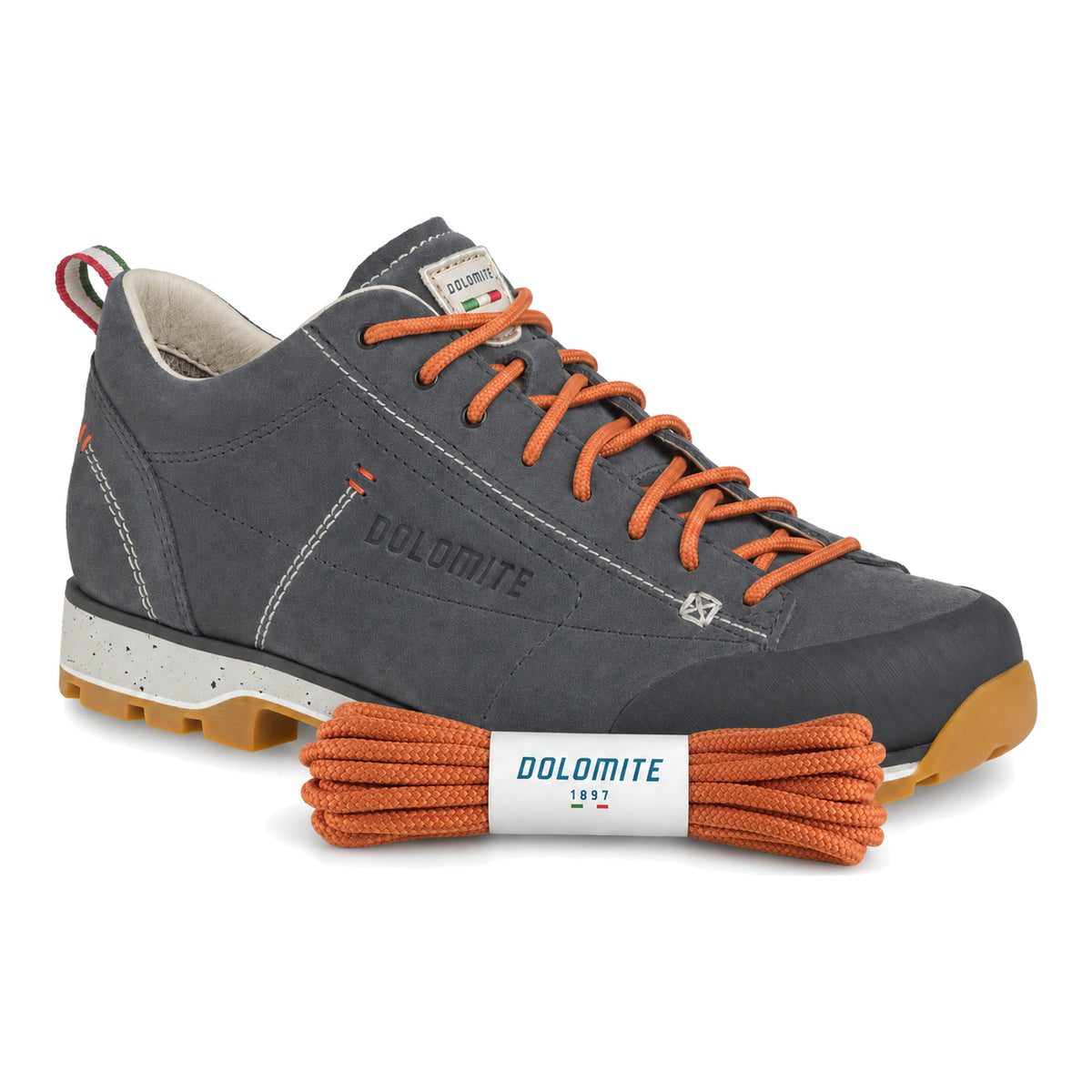 Orange – dolomite lacets orange 02 chaussure gris fonce
