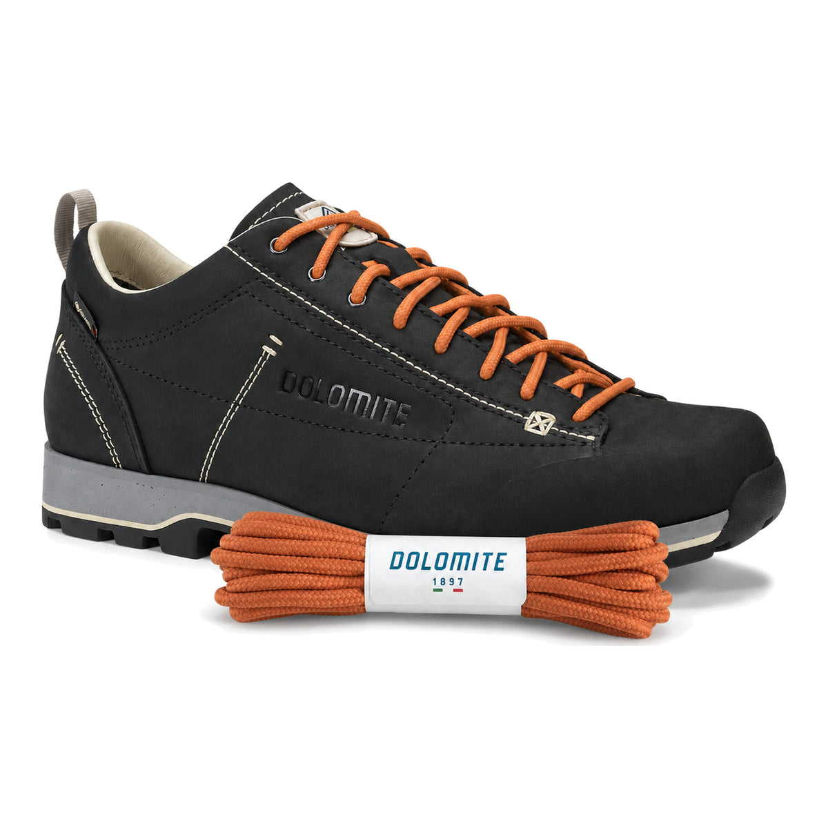 Orange – dolomite lacets orange 05 chaussure noir
