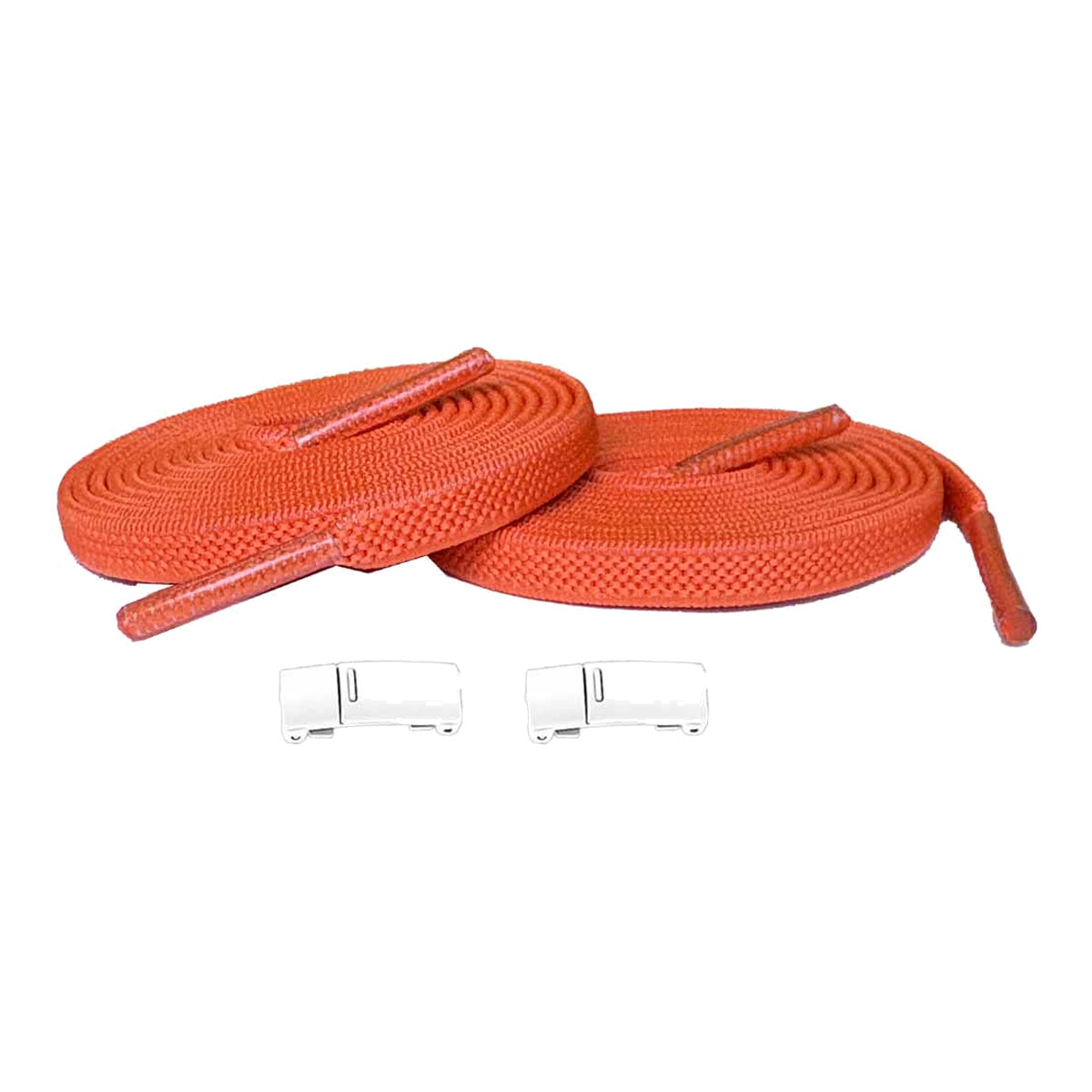 Orange / Blanc – elastiques lacets aimants orange blanc 01 image principale