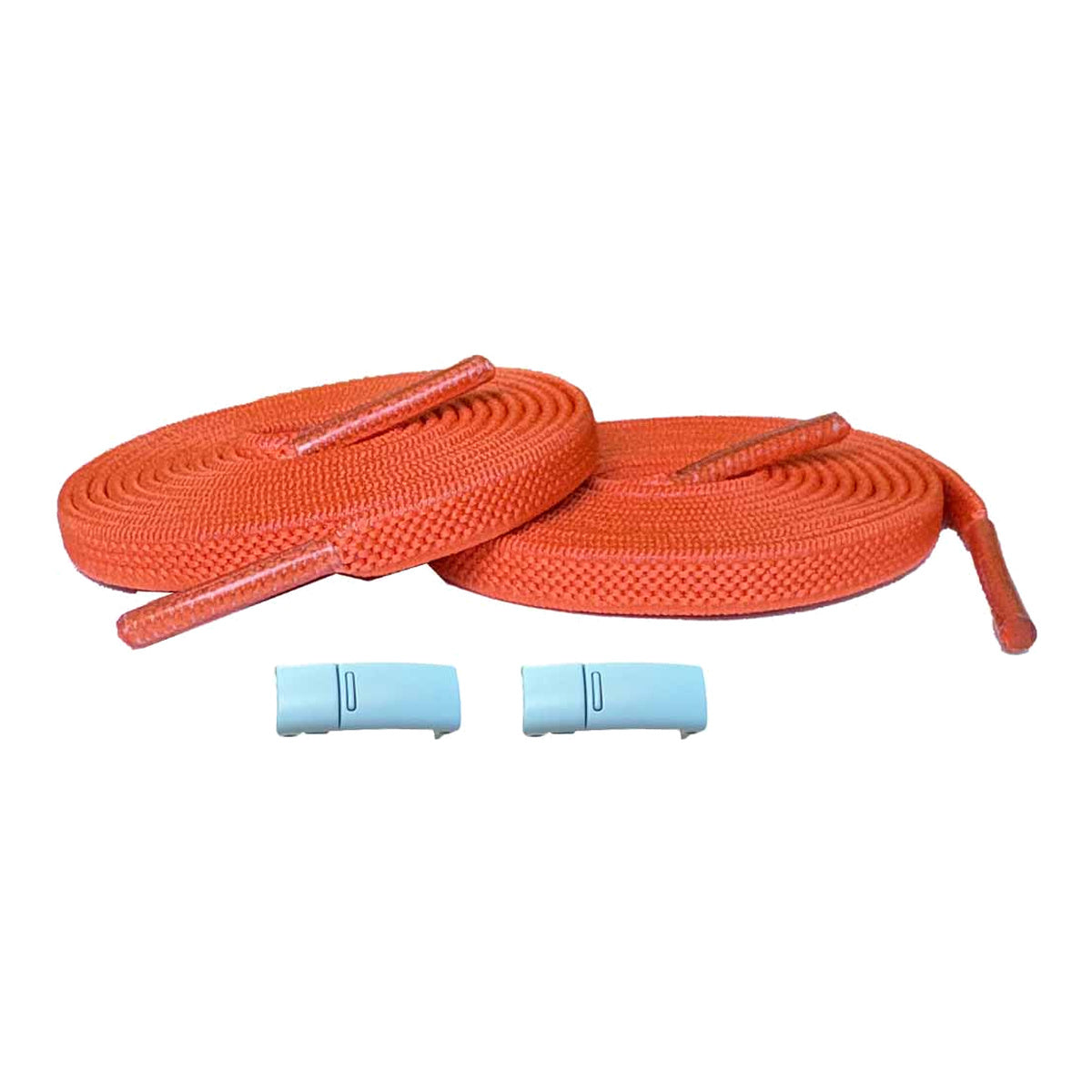 Orange / Bleu clair – elastiques lacets aimants orange bleu 01 image principale