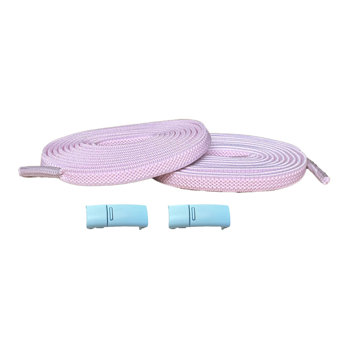 Rose / Bleu clair – elastiques lacets aimants rose bleu 01 image principale