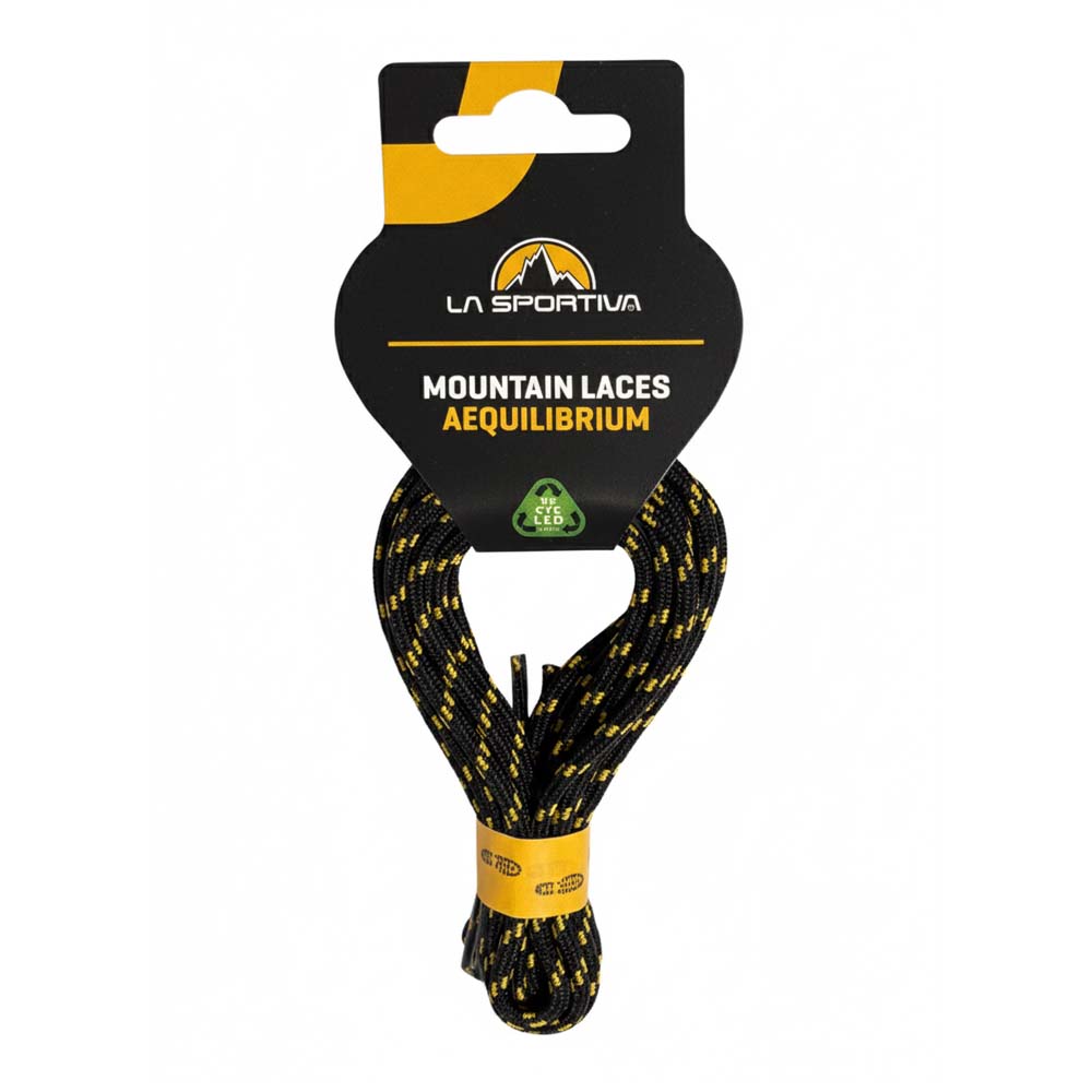 Noir jaune / 180 cm – la sportiva mountain laces aequilibrium lacets noir jaune