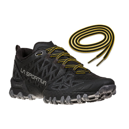 Noir jaune / 107 cm, 132 cm – la sportiva mountain running laces noir jaune 107 cm 03 bushido ii