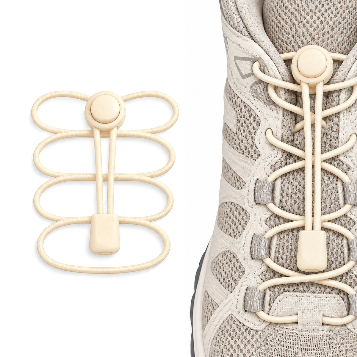 Beige – lacets arret de cordon fermeture rapide beige 01 image principale