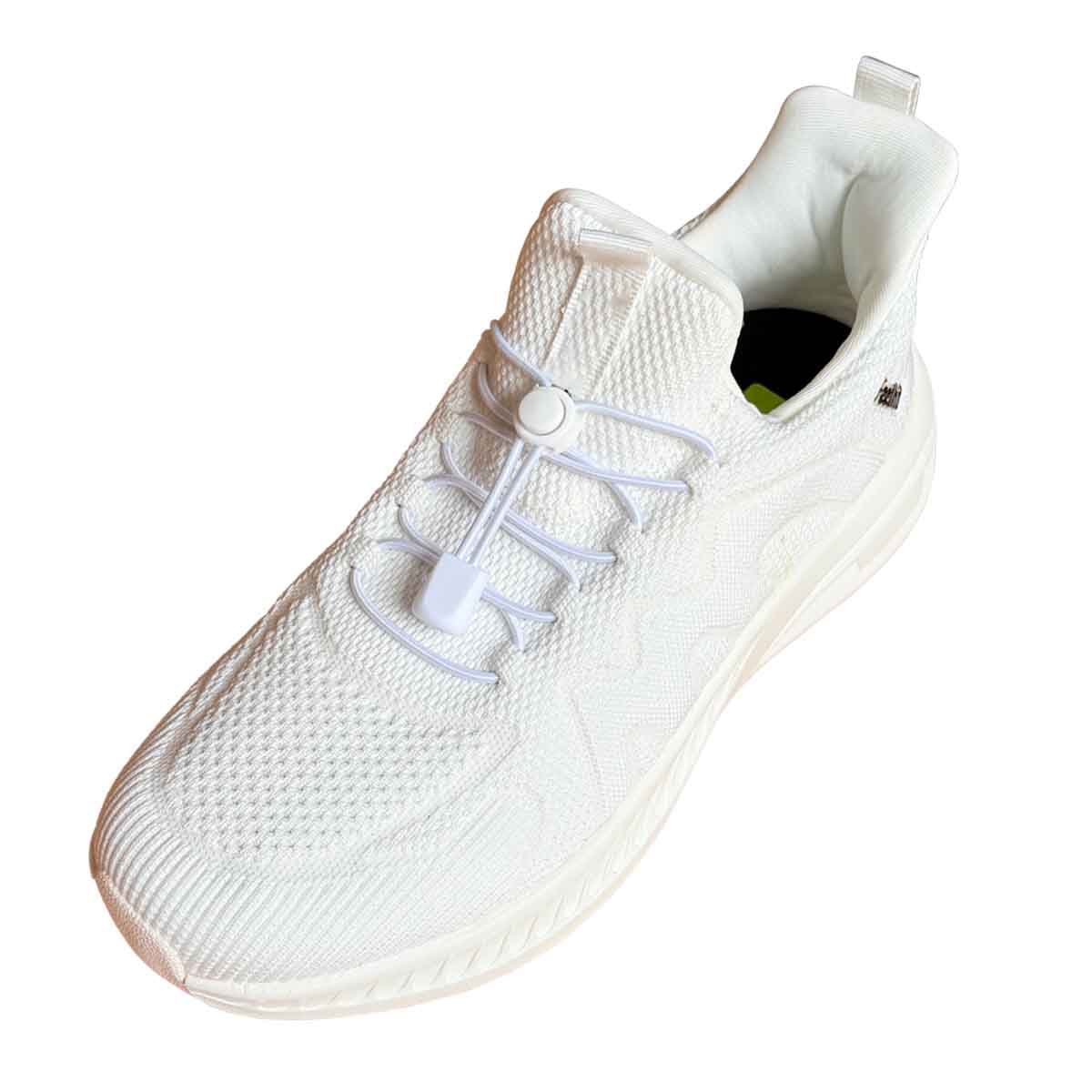 Blanc – lacets arret de cordon fermeture rapide blanc chaussures