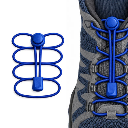 Bleu – lacets arret de cordon fermeture rapide bleu 02 sur chaussure