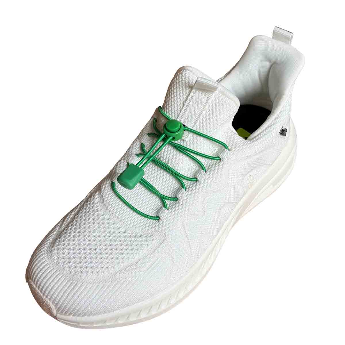 Vert – lacets arret de cordon fermeture rapide gris fonce chaussures