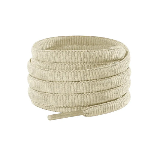 lacets-chaussures-course-ovale-blanc-creme