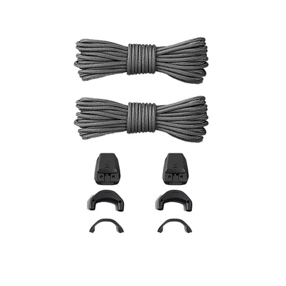Gris foncé – lacets compatibles salomon gris