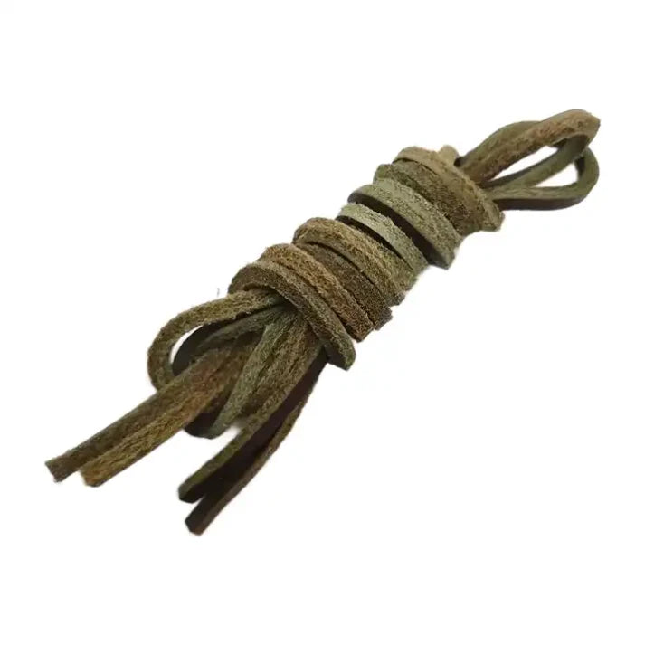 lacets-cuir-vert-olive