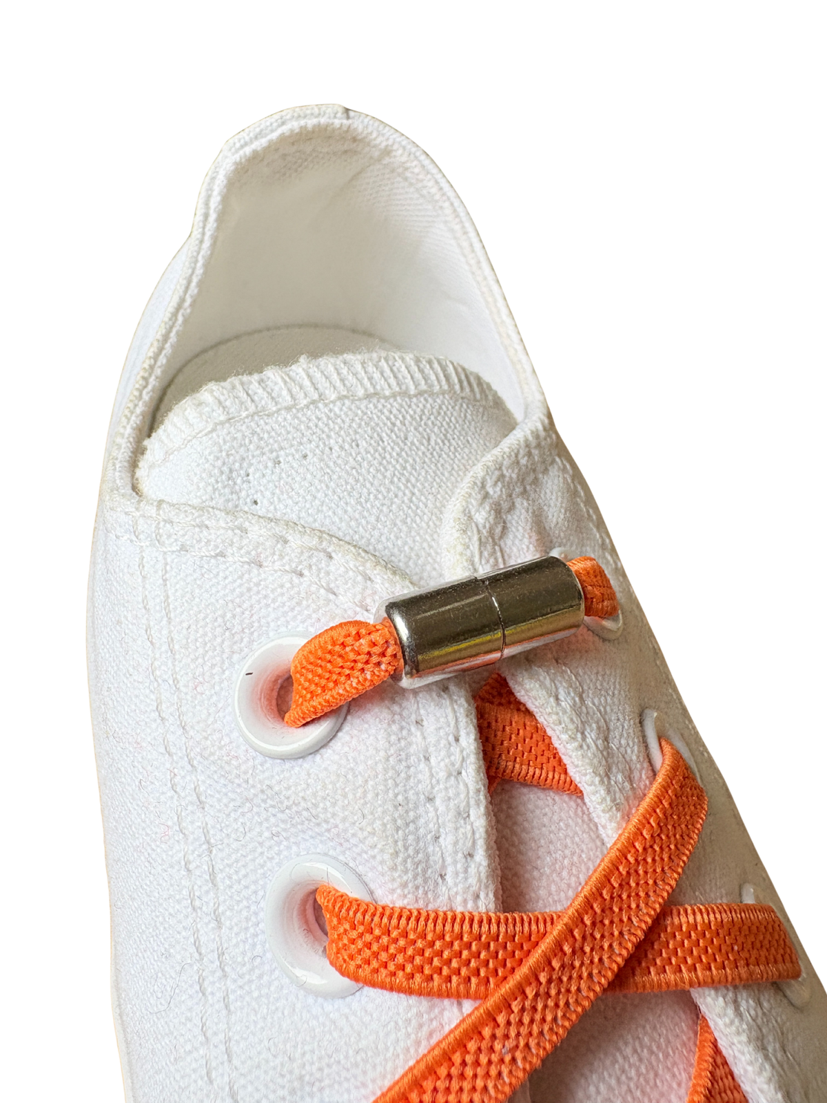 Orange – lacets elastique orange kapseln argent 3