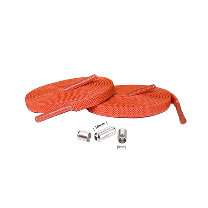 Orange – lacets elastique orange kapseln argent