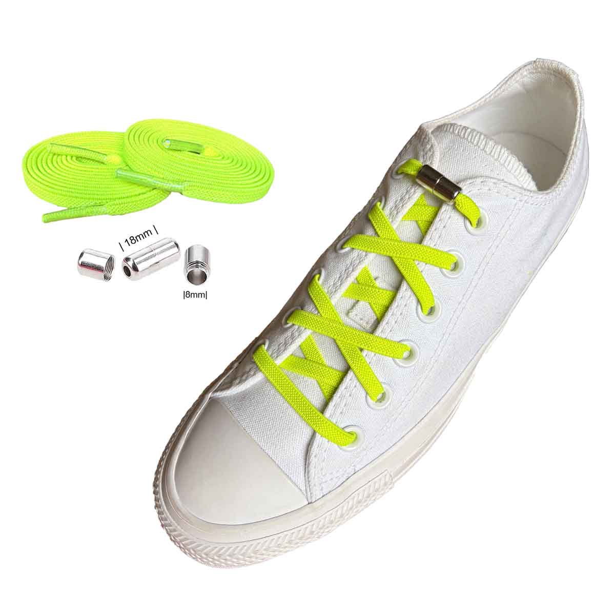 lacets-elastiques-jauneneon-capsules-argent-chaussures