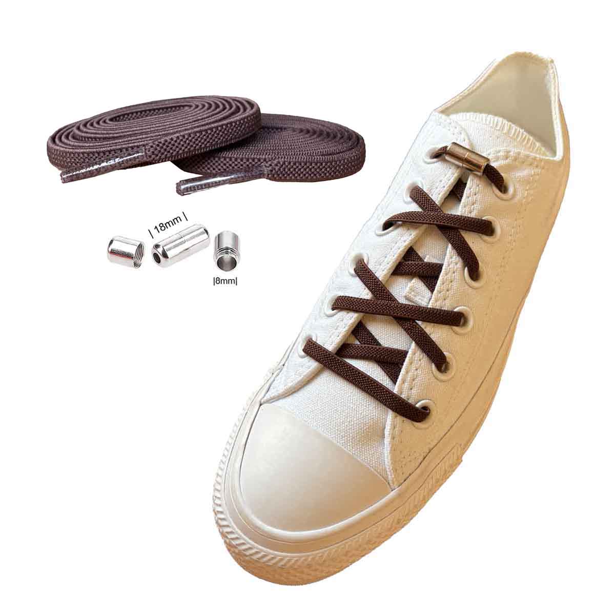 lacets-elastiques-marron-capsules-argent-chaussures