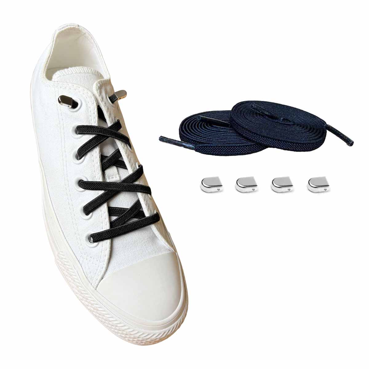 Lacets élastiques avec pinces