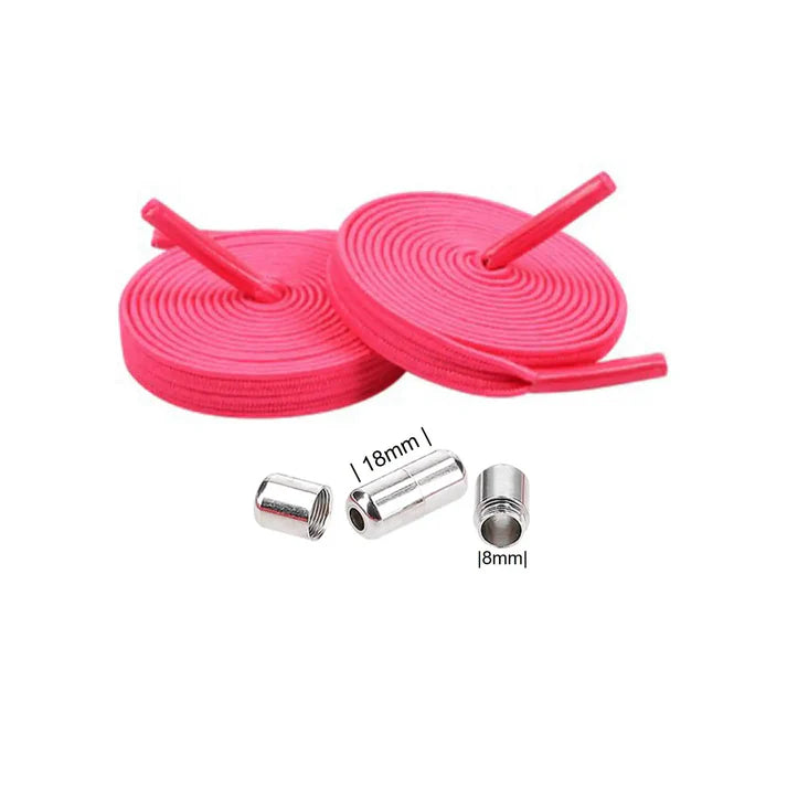 lacets-elastiques-rose-fuchsia-fermeture-rotative-argent