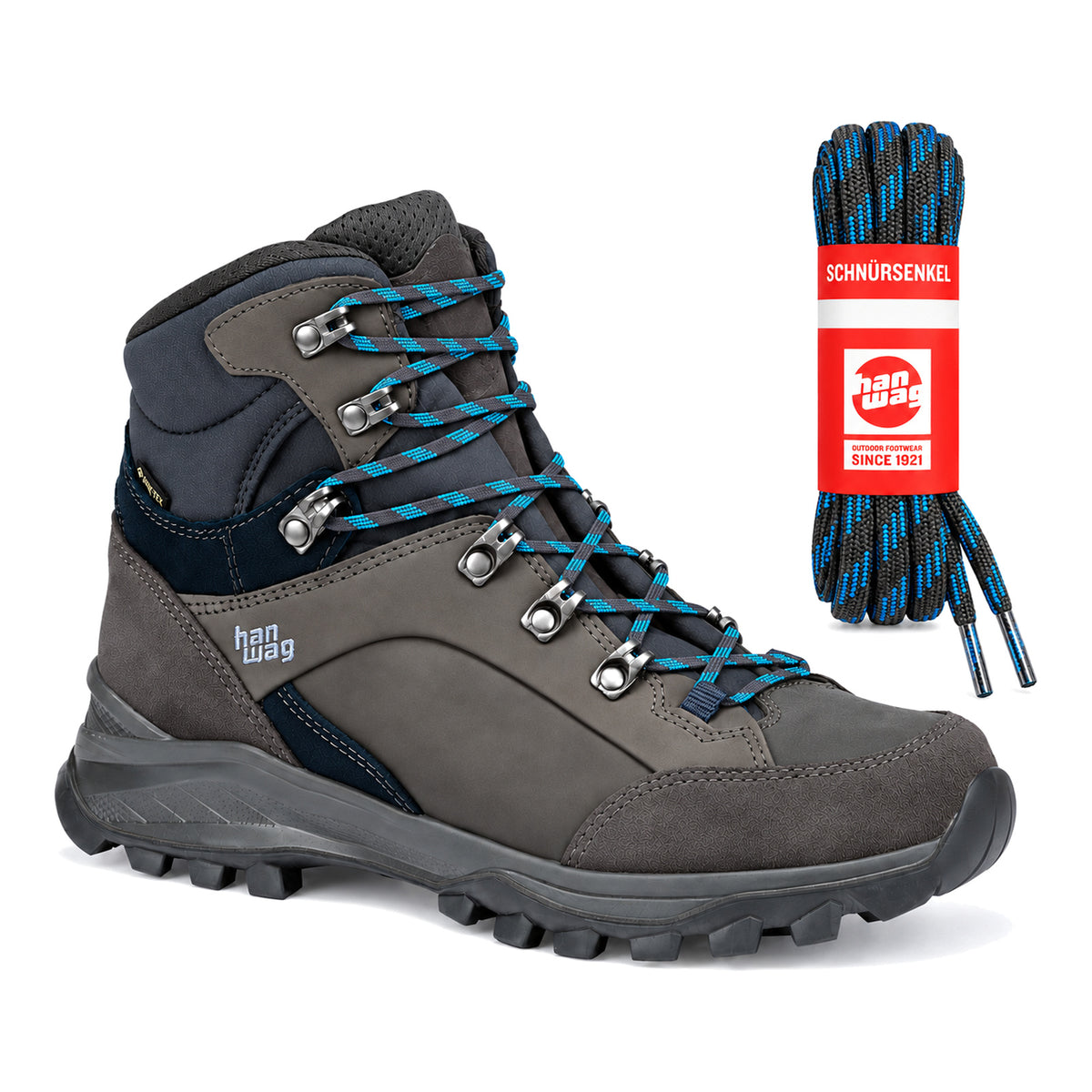 Gris bleu – lacets hanwag gris bleu 03 chaussure banks gtx