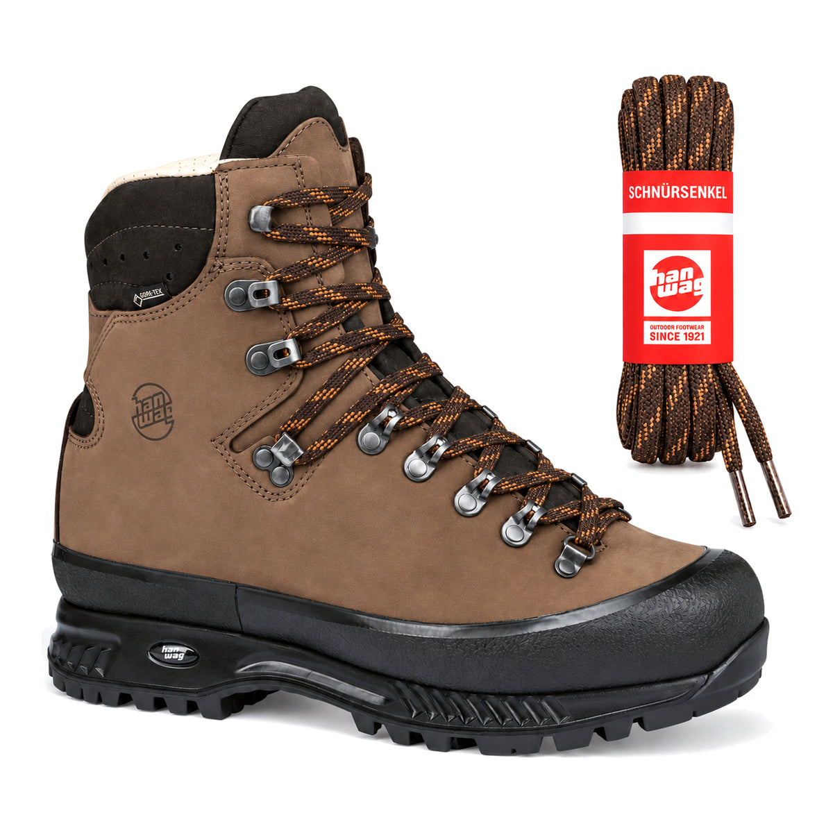 Marron à motif – lacets hanwag marron a motif 03 chaussure alaska gtx