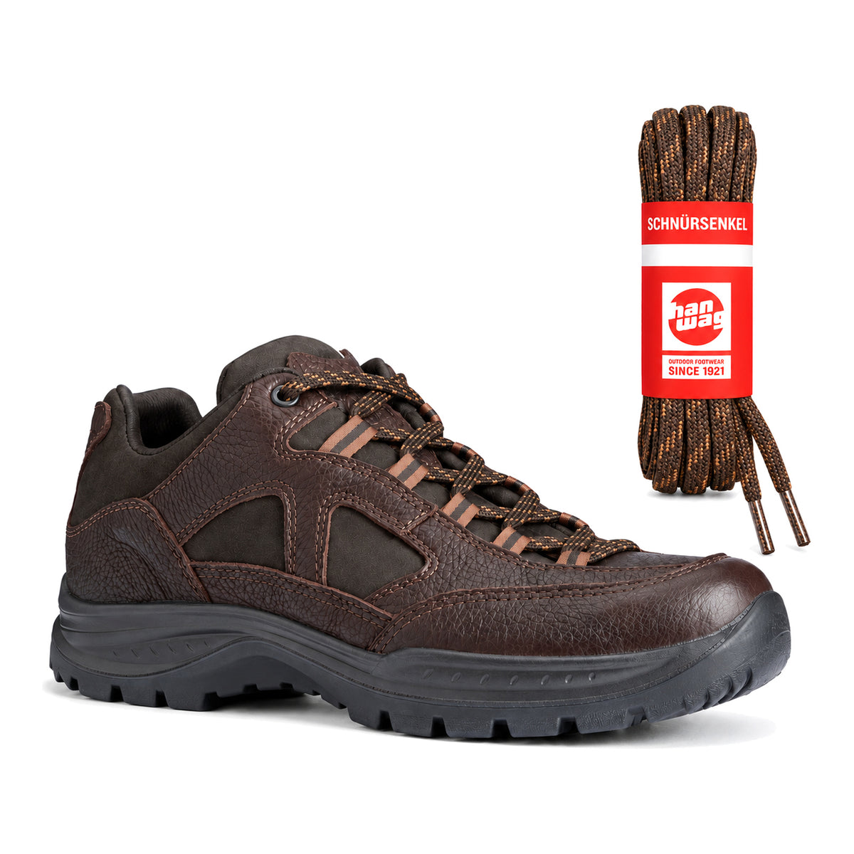 Marron à motif – lacets hanwag marron a motif 05 chaussure yakstone