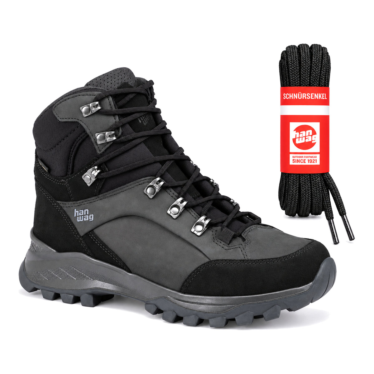 Noir – lacets hanwag noir 04 chaussure banks gtx