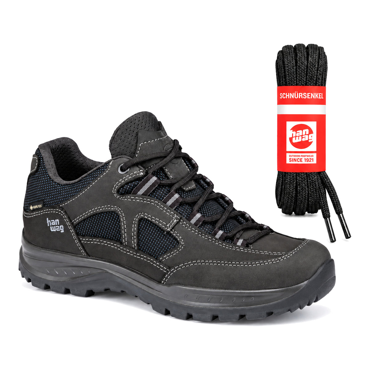 Noir – lacets hanwag noir 05 chaussure gritstone ii