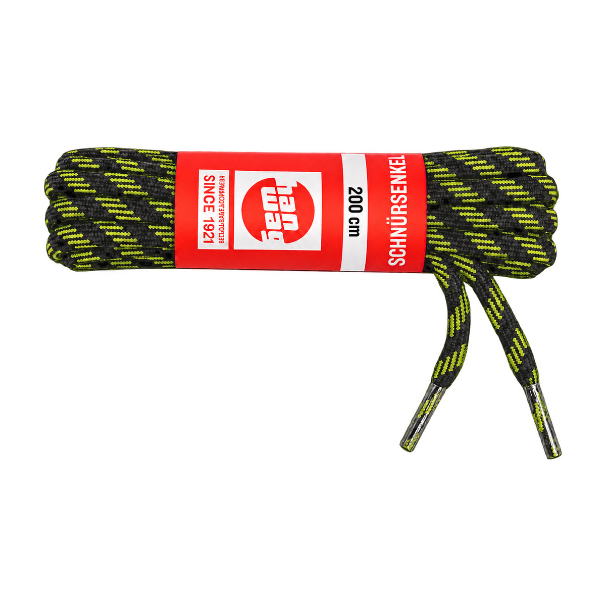 Noir jaune / 200 cm – lacets hanwag noir jaune 200 cm 01 image principale