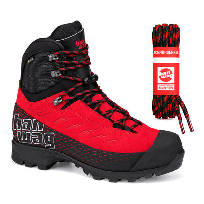 Noir rouge – lacets hanwag noir rouge 04 chaussure ferrata tour gtx