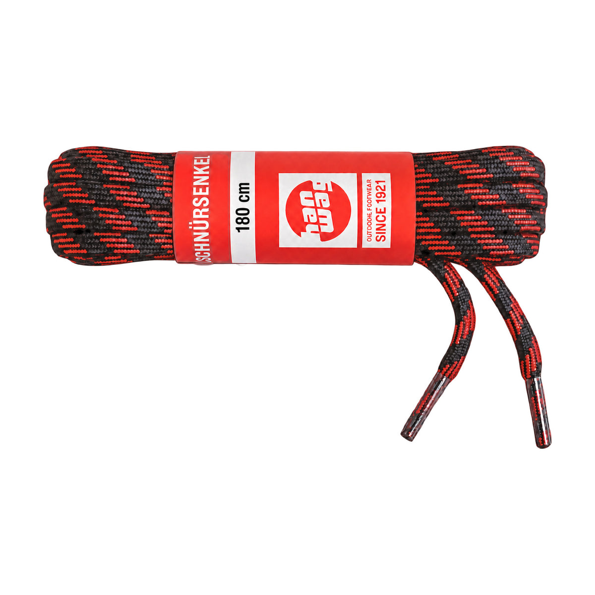 Noir rouge / 180 cm – lacets hanwag noir rouge 180 cm 01 image principale