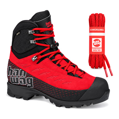 Rouge – lacets hanwag rouge 04 chaussure ferrata tour gtx