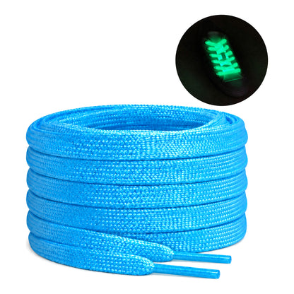 Bleu – lacets lumineux plat bleu 02 jour nuit