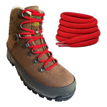 Rouge – lacets meindl rouge 02 sur chaussure