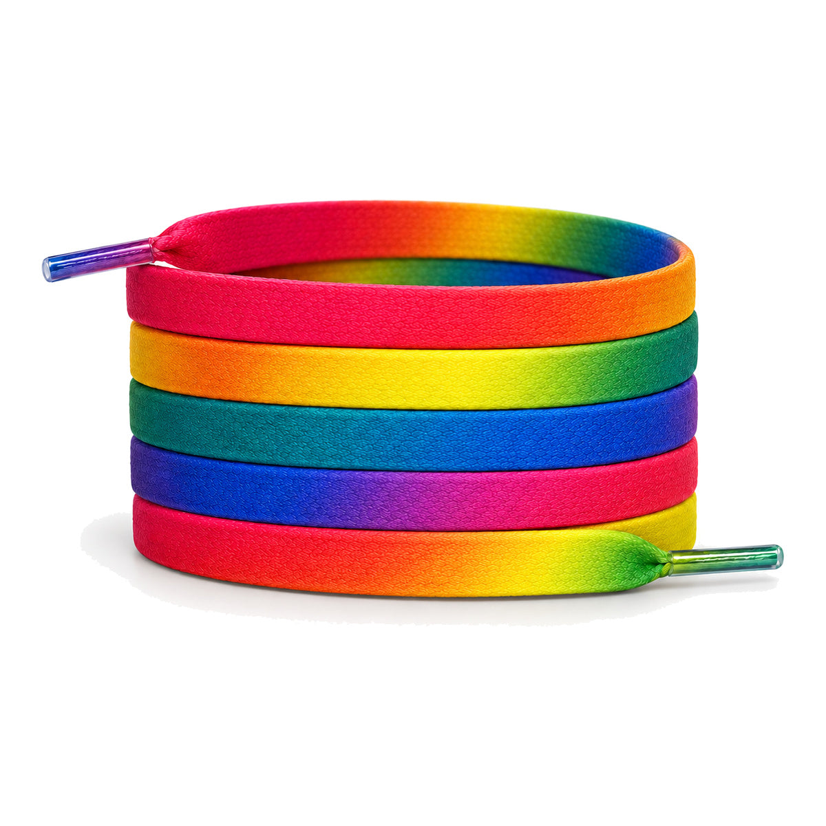 Arc-en-ciel dégradé – lacets plat arc en ciel degrade 01 image principale