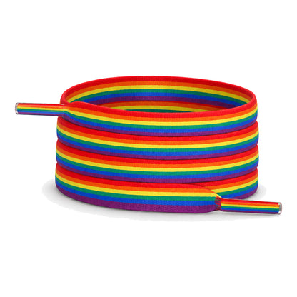 Arc-en-ciel rayé – lacets plat arc en ciel rayures 01 image principale