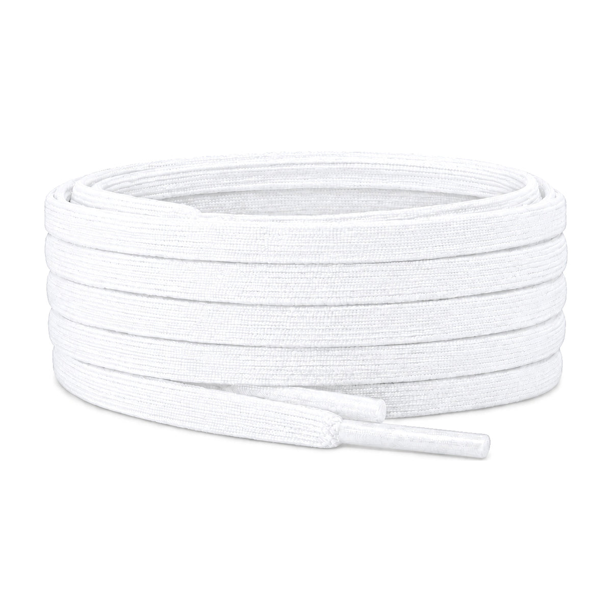Blanc – lacets plat etroit football blanc 01 image principale