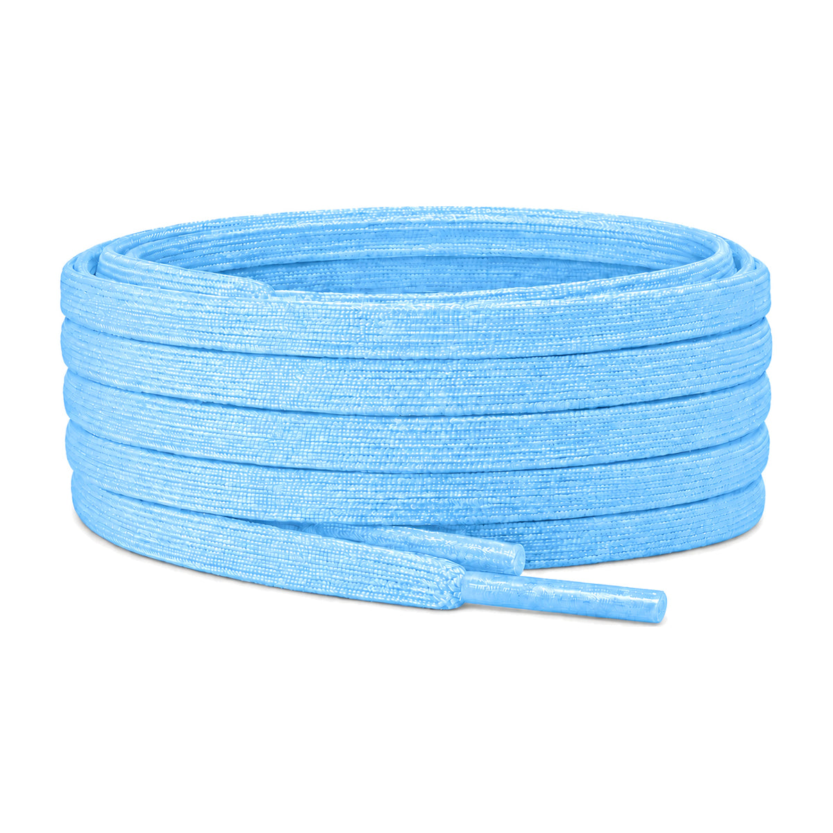 Bleu – lacets plat etroit football bleu clair 01 image principale