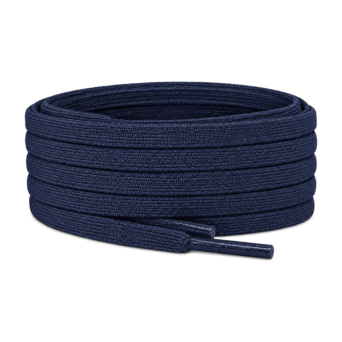 Bleu marine – lacets plat etroit football bleu marine 01 image principale