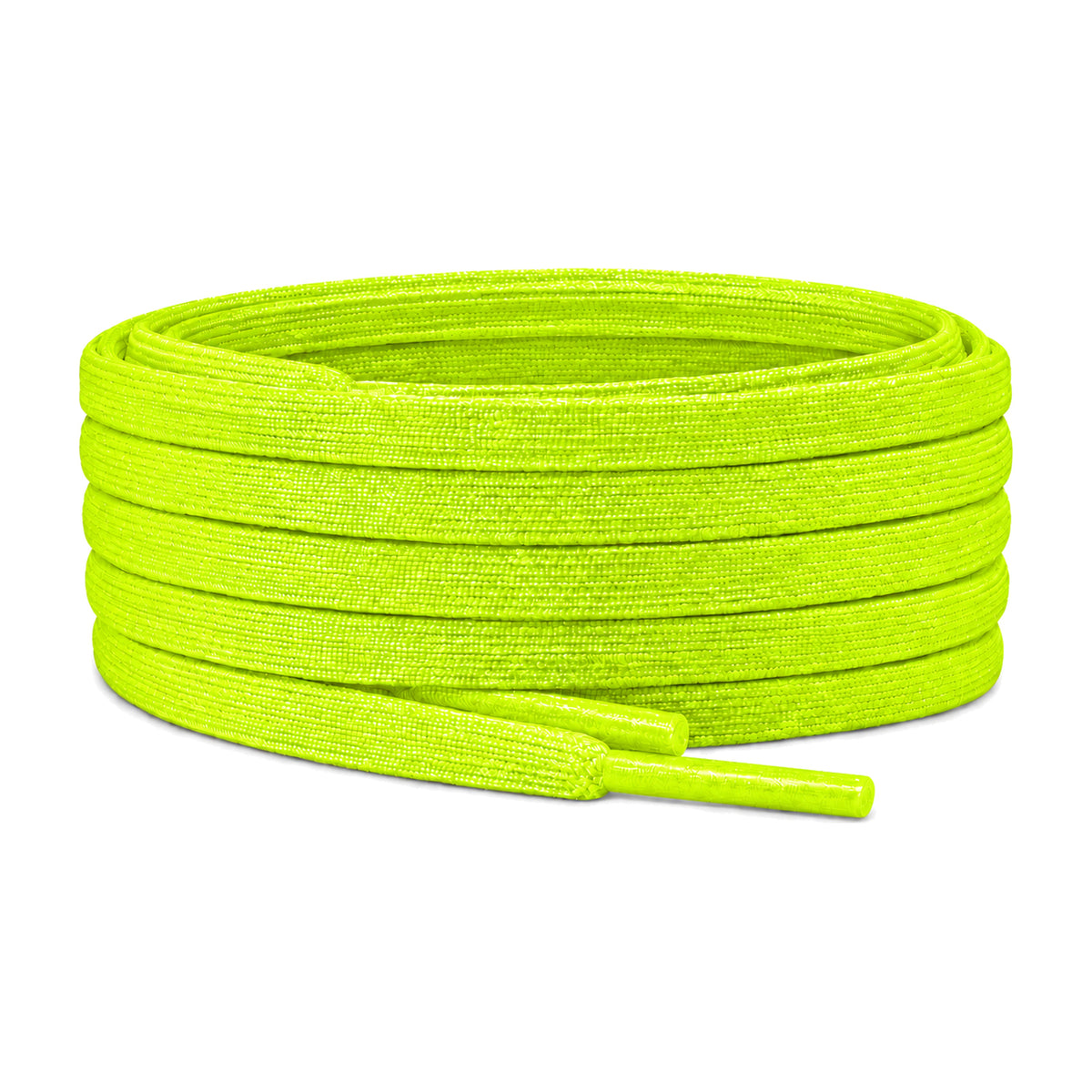 Jaune – lacets plat etroit football jaune fluo 01 image principale
